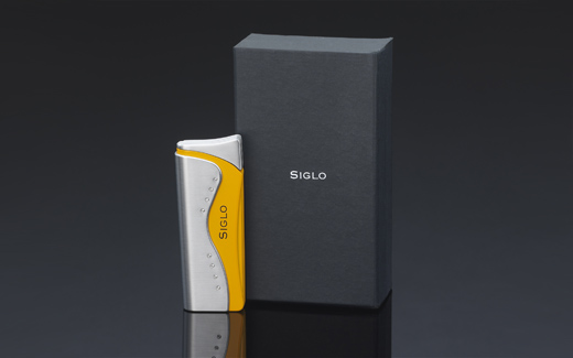 SIGLO 镶水晶滑盖打火机-黄色(图2)
